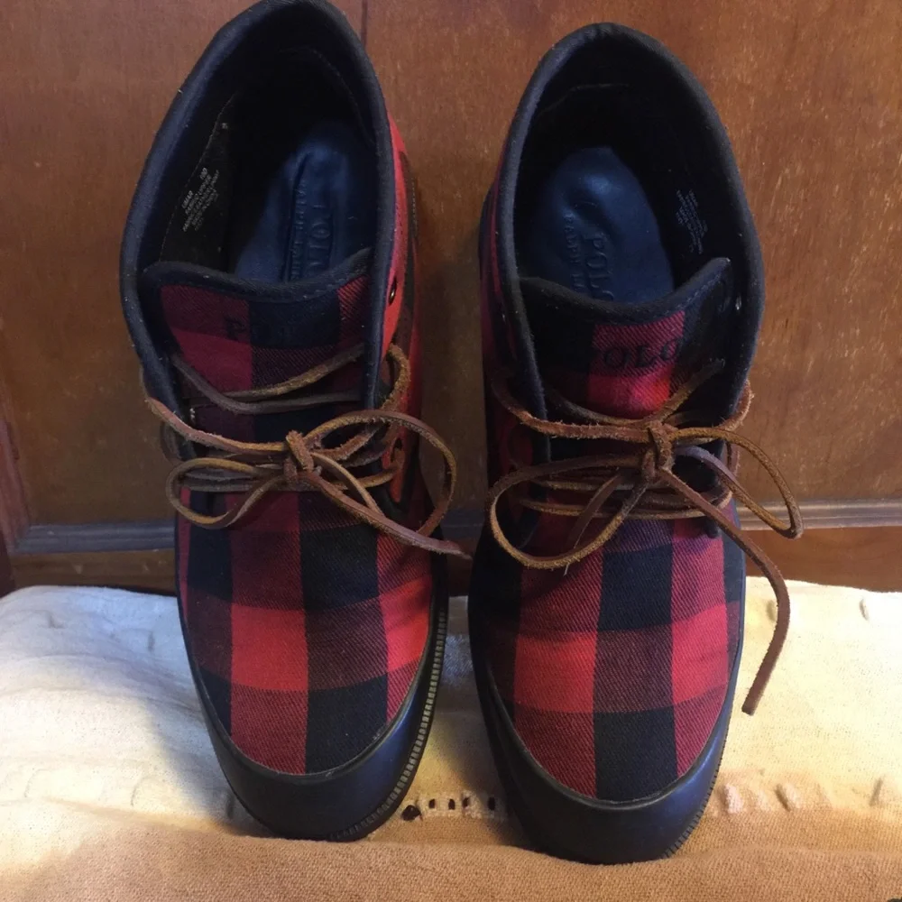 🐎Polo RL Buffalo Plaid “Umar” boots - Picture 5 of 12